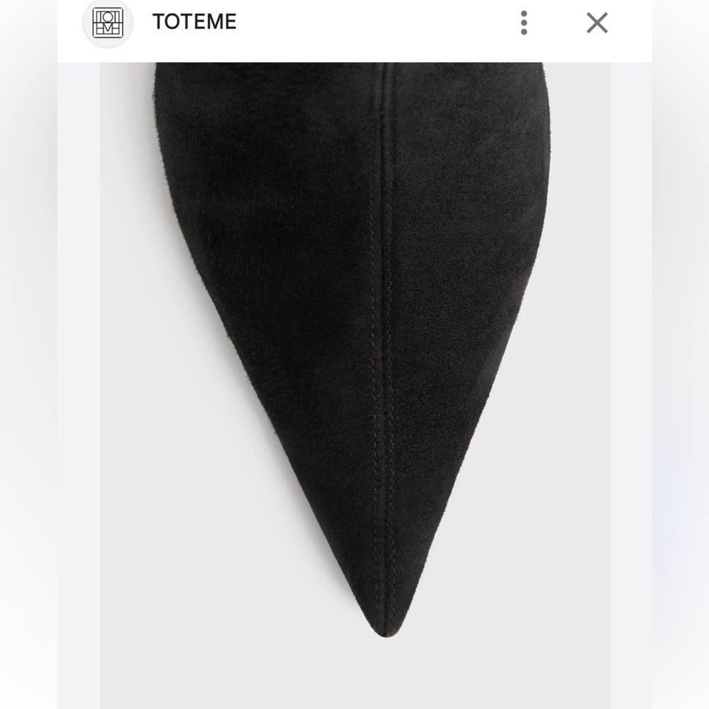 TOTEME 
Suede heeled sock boots black SIZE 38 
990 USD NEW - Picture 6 of 16